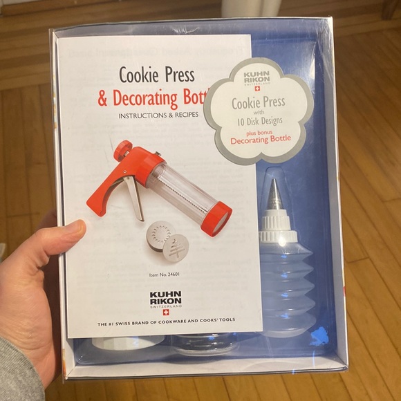 Kuhn Rikon Kitchen Nib Kuhn Rikon Cookie Press With Disk Designs Poshmark